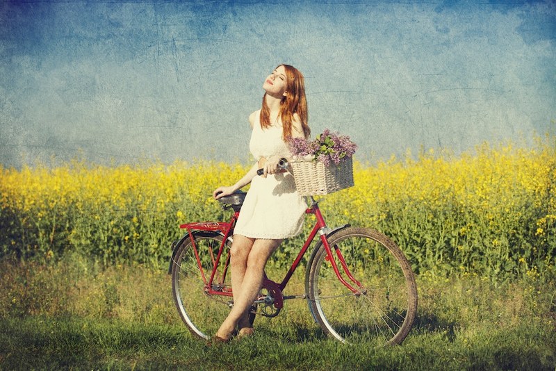 Illustration for article titled Women in Stock Images Don't Know How to Ride Bikes